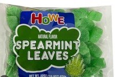 2 22 oz packs howe candy spearmint leaves over 2.5 lb