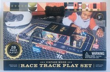 FAO Schwartz Wood Race Track Play Set With Carrying Case