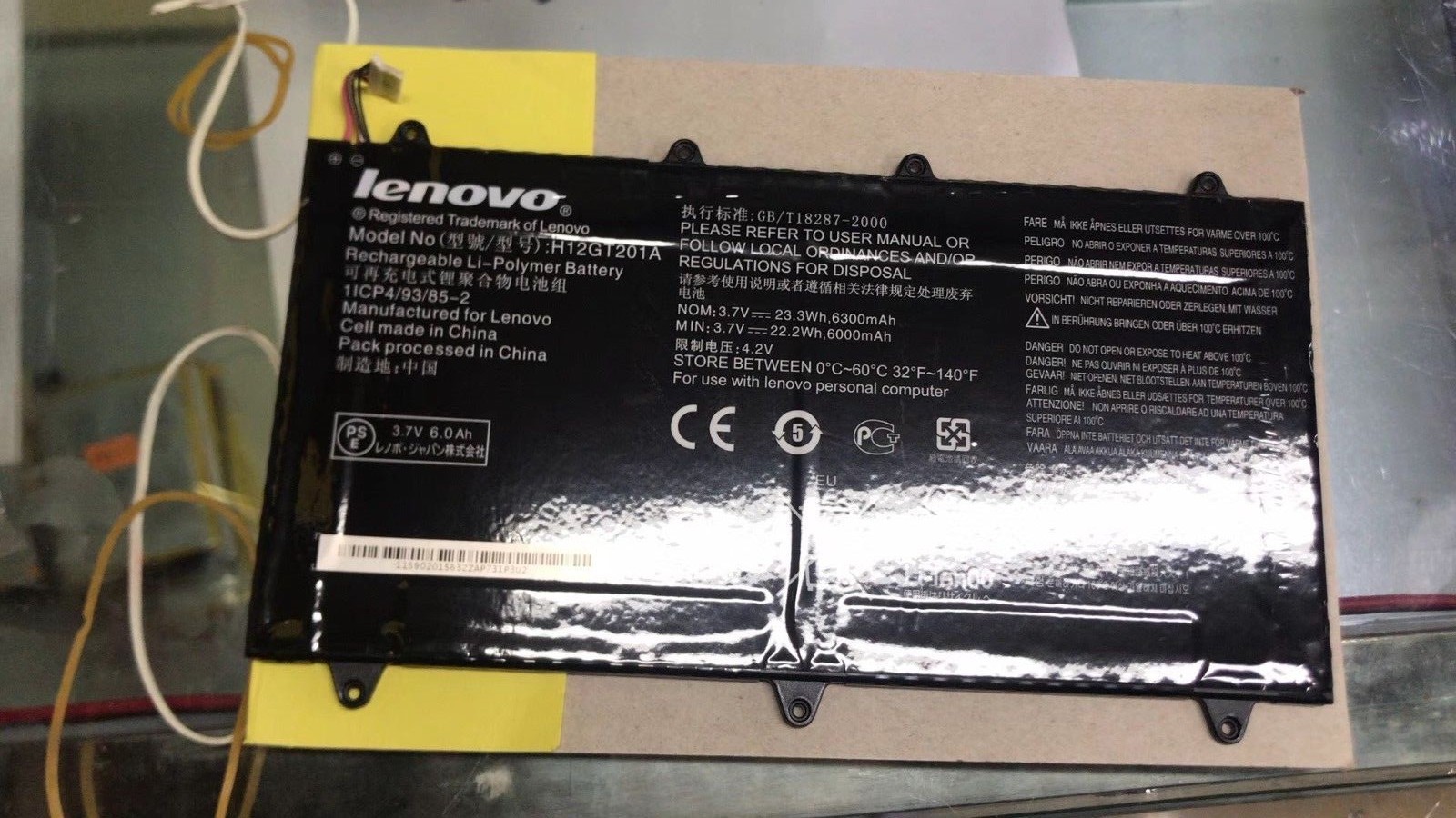 3 7v 23 3wh Genuine H12gt1a Battery For Lenovo Ideatab 109a Tablet Pc Pad Other Tablet Ebook Accs