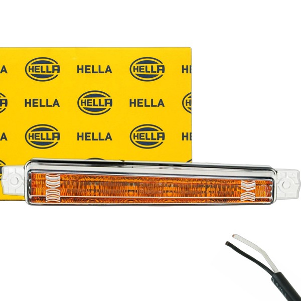 Universal LED Blinker Leuchte Zusatzblinker 12V Seitenblinker AnhäNger KFZ Hella-image
