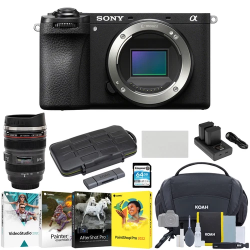 Sony Alpha 6700 APS C Interchangeable Lens Hybrid Camera Body Essentials Kit