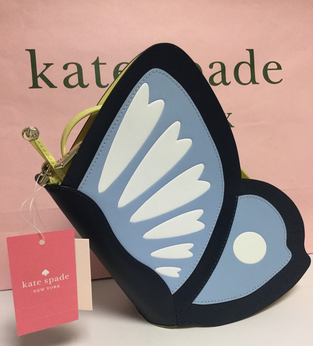 NWT Kate Spade Bonnie Butterfly Crossbody Bag Blue Multi
