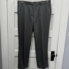 Golf Performance Pants Greg Norman Mens 36x30 Black Flat Front