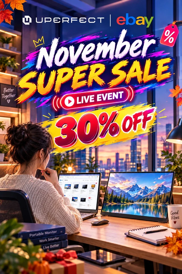 🎉UPERFECT November Deals! Up to 30% OFF Portable Monitors! -Don't Miss Out