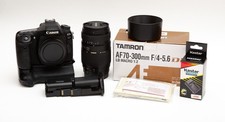 Canon EOS 80D 24.2MP Digital SLR Camera  Tamron 70-300mm Lens  READ NOTES