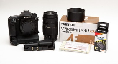 Canon EOS 80D 24.2MP Digital SLR Camera + Tamron 70-300mm Lens * READ NOTES