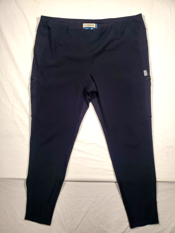 Magellan Outdoors Womens Fitted Moisture Wicking Pants - Zip Pockets - Size XXL