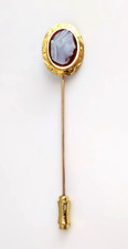10K Gold Cameo Pin