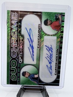 Sports Card Singles Cam Caminiti Carter Holton 6/6 Leaf Dual Auto 2025
