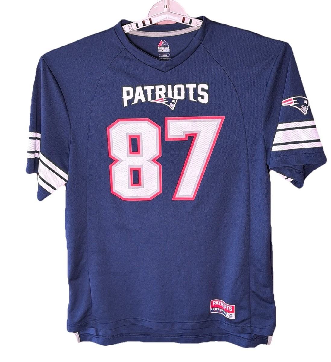 New England Patriots Rob Gronkowski #87 NFL Jersey Navy Large