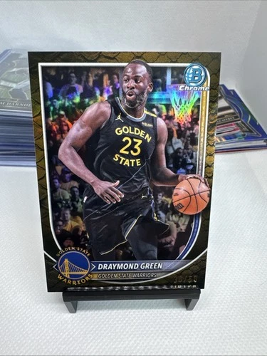 2025-26 Bowman Basketball Draymond Green #/50 GOLD Chrome Reptilian - Warriors