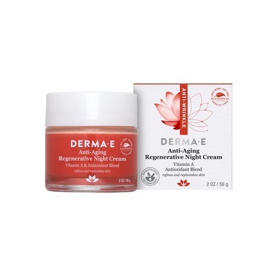DERMA E Anti-Aging Regenerative Night Cream   Firming Astaxanthin Moisturizer