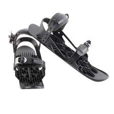 1 Mini Ski Skates Fun Snowy Adventure Gear For Winter Sports Black