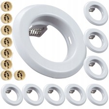 8x White Metal Recessed Ceiling Spot Light Fitting GU10 Holder Round Fixture