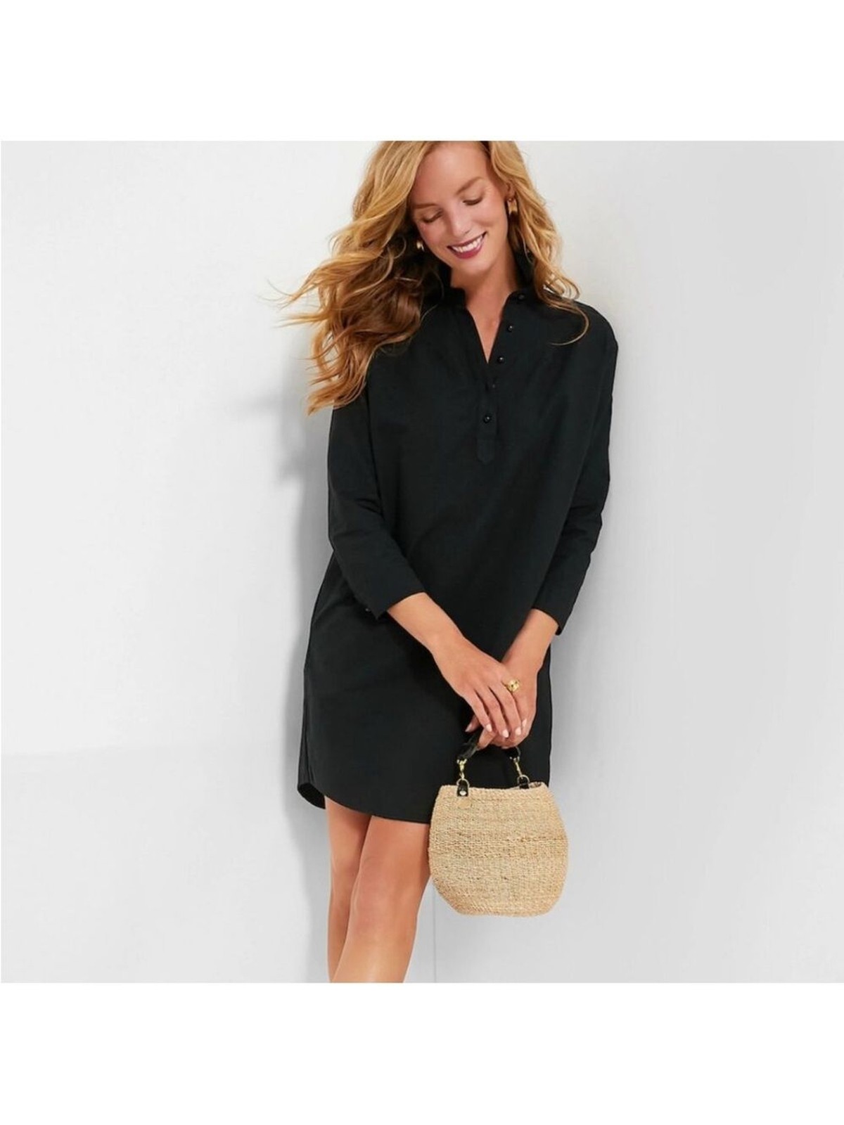 Pomander Place Tuckernuck Black Polly Dress Size Medium NWT