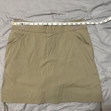 Columbia Women  s Tan Skort, L, Omni-Shield Repellent, Omni-Shade UPF 50, Active.
