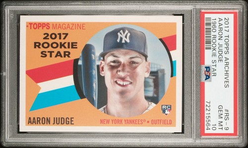 2017 Topps Archives Aaron Judge 1960 Rookie Star PSA 10 🔥