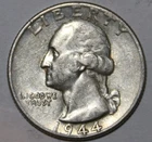 1944-P Washington Silver Quarter - Extra Fine - #1511EA