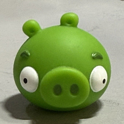 2012 Mattel Angry Birds Mega Fling Game Green Pig Replacement Piece Figure