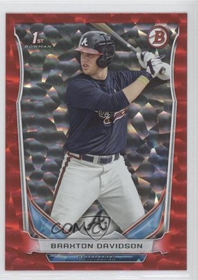 2014 Bowman Draft Red Ice 5/150 Braxton Davidson #DP28 00jz