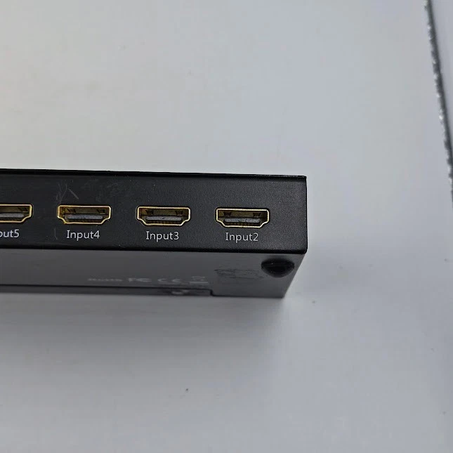 Used HDMI 5‑Port Amplifier Switcher – Working, Scuffs, No Power Adapter - Image 4 of 4
