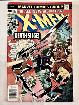 The X-Men #103-1977 Claremont/Cockrum 1st time Wolverine called Logan-higher mid