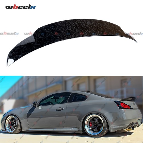 Forged Carbon Rear Trunk Spoiler PSM Style For Infiniti G37 Coupe 2 ...