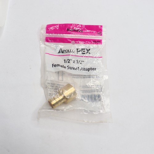 Apollo 1/2 in. Brass PEX-B Barb x 1/2 in. Female Copper Sweat Adapter