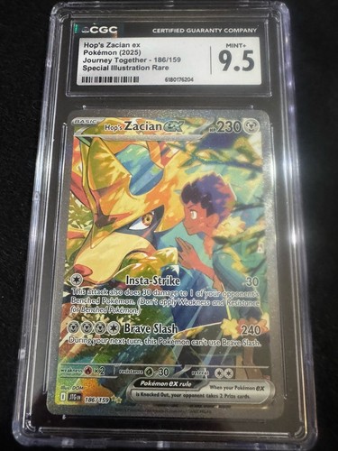Hop's Zacian ex graded CGC 9.5 for sale on eBay