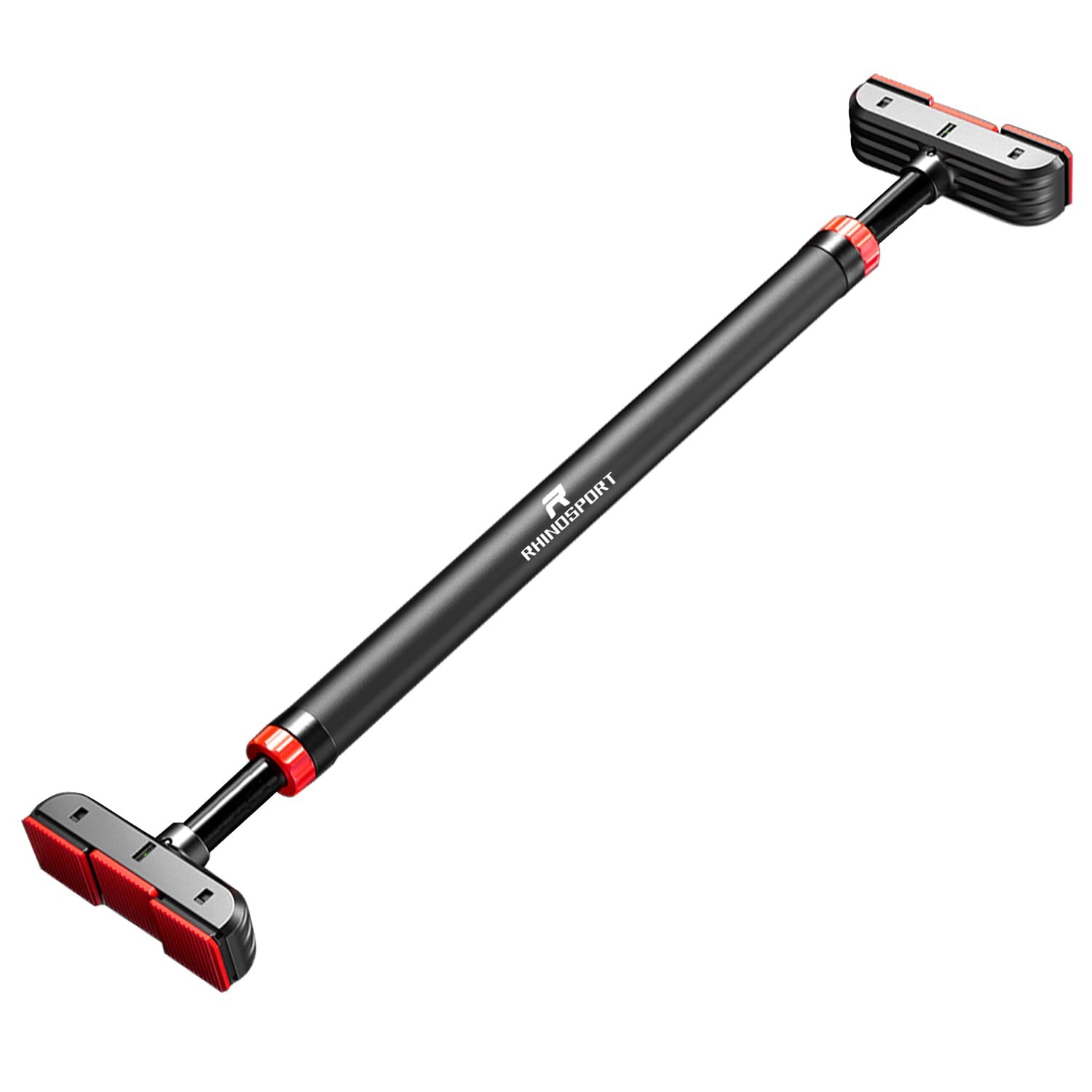 RHINOSPORT Door Pull Up Bar Doorway Chin from 72-95 cm Red