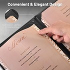 WeChef 10-Pack 8.5"x14" Menu Covers 4 View Leather Faux Cafe Restaurant Bars — photo 2