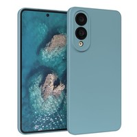 HandyhüLle FüR Samsung Galaxy S25 Edge Silikon Cover Schutz Handy Case BlaugrüN