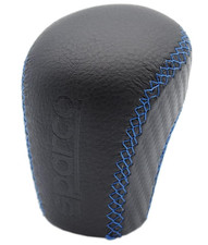 Sparco-corsa Shift Knob Black Leather With Blue Stitching Spg105bljfrom Jp