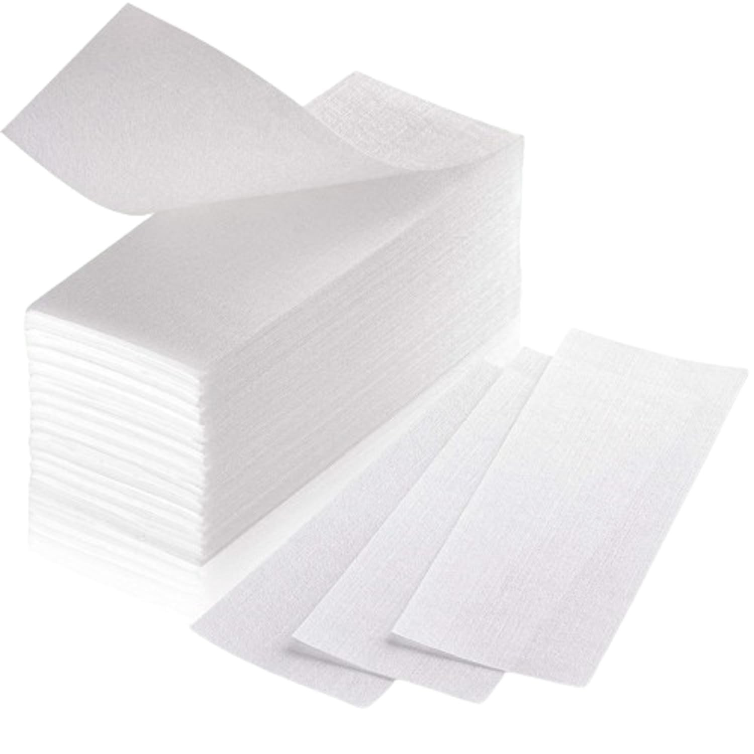 Fleece Strips for Warm Wax and Sugar Paste [Pack of 150] Skin-friendly and