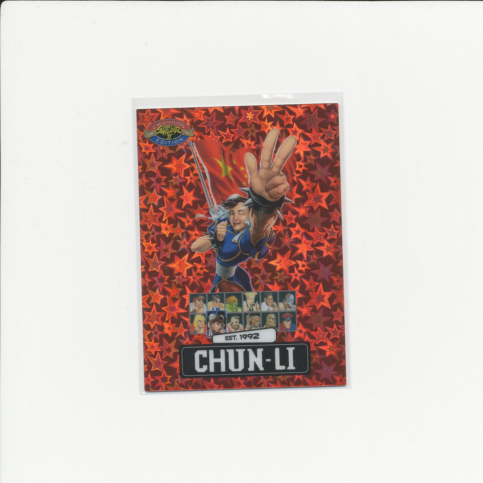 Street Fighter 2: Champion Edition PSA Promo - Chun Li - Red Stars /100