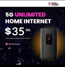 T-Mobile Truly Unlimited Data 35/mo. 150 gateway  month of service included.