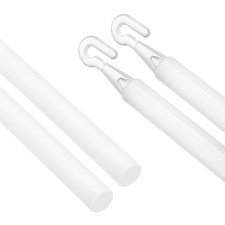 2Pcs 35" Blinds Wand Replacement Blinds Tilt Wand with Hook and Grip White