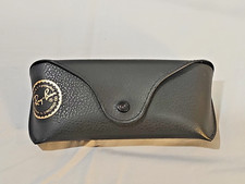 Ray-Ban Black Leather Pouch Universal Soft Sunglasses Case w/ Cleaning Cloth
