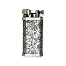 IM Corona Old Boy Silver Arabesque Pipe Lighter
