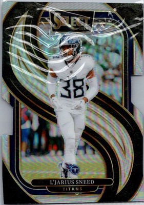 2024 Panini Select #179 L'Jarius Sneed Silver Prizm Die Cut Tennessee Titans