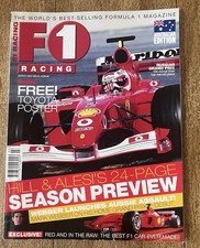 F1 Racing Magazine March 2002 Formula 1 Hill Alesi Ferrari Schumacher Toyota