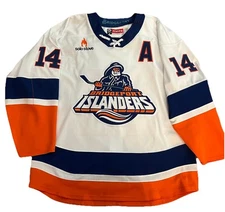 Brian Pinho Game Worn Used 2024-25 Bridgeport Islanders Hockey Jersey - "A"