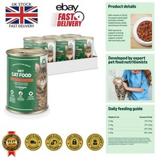 Nutritionally Balanced Wet Cat Food with Beef, Taurine & Vitamins - 2490g Total 4.01 per kilo