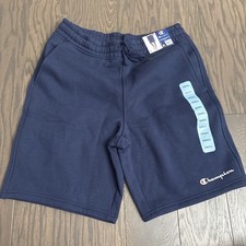 NWT Champion Blue Drawstring Sweat Everyday Fleece Shorts Mens Small Baksetball