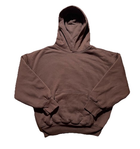Yeezy Gap Blank Hoodie Double Layer Brown Youth Large Heavyweight