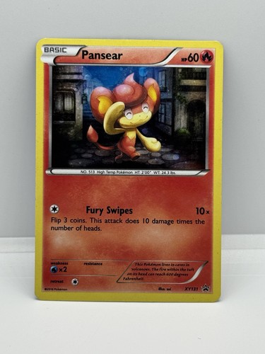 Pokémon TCG Pansear XY Black Star Promos Holo Card XY131 Cosmos Promo