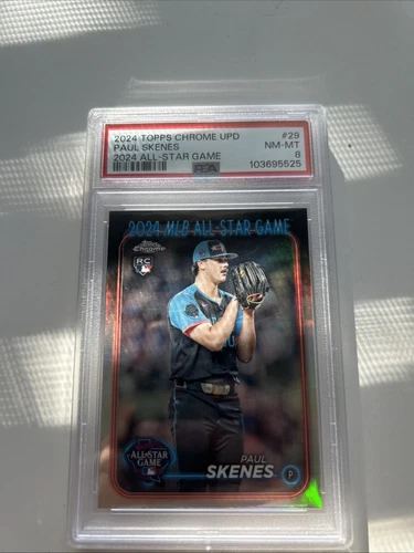 2024 TOPPS CHROME UPDATE 2024 ALL-STAR GAME CHROME #29 PAUL SKENES RC PSA 8