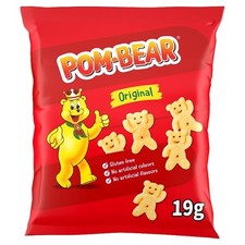 Pom-Bear Original Crisps Teddy Shaped Gluten Free 36x19g FAST AND FREE DELIVERY