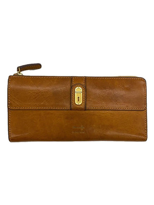FRAMeWORK Long Wallet Leather Camel for Women, Slightly Scratched and Soiled