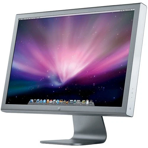 Apple 23" Cinema Widescreen HD Display A1082 DVI Aluminum - w/Power Supply, Good - Image 2 of 3